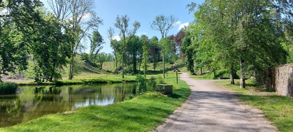 Magnifique photo du parc Saint-Pierre de Beauraing.